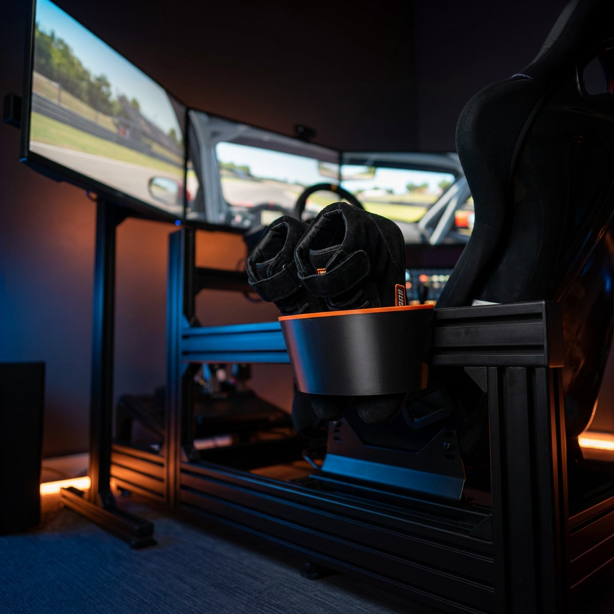 Sim Racing Shoe Holder